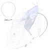 Mesh Veil Cloth Hair Bands AJEW-WH0248-740B-1