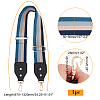 Stripe Pattern Cotton Fabric & PU Leather Bag Straps FIND-WH0001-55B-5