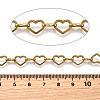 Ion Plating(IP) 304 Stainless Steel Heart Link Chains CHS-S012-18G-2