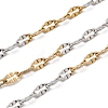 Two Tone 304 Stainless Steel Dapped Chains CHS-P029-02B-A-1