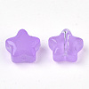 Transparent Spray Painted Glass Beads GLAA-N035-01-A04-2