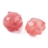 Cherry Quartz Glass Carved Figurines DJEW-L023-C10-2