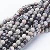 15 inch Black Silk Stone/Netstone Strands GSR4mmC137-1
