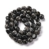 Natural Larvikite Beads Strands G-G146-A13-01-3