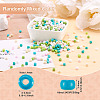 Opaque Glass Round Seed Beads GLAA-TAC0025-07B-03-4