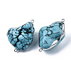 Synthetic Turquoise Links Connectors G-N0326-021-2