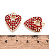 Alloy Rhinestone Pendants FIND-N008-12KCG-02-3