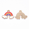 Alloy Enamel Pendants ENAM-N054-011B-2