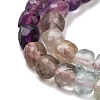 Natural Colorful Fluorite Beads Strands G-H042-A06-02-4