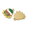 304 Stainless Steel Enamel Pendants STAS-L300-012G-23-2