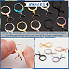  45Pcs 5 Colors 304 Stainless Steel Leverback Earring Finding STAS-NB0001-74-4