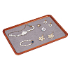 Rectangle Wooden with Velvet Jewelry Trays ODIS-WH0038-29-1