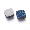 Imitation Druzy Gemstone Resin Beads RESI-L026-K05-2