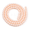 Opaque Solid Color Glass Beads Strands LS-GLAA-T032-P4mm-09-3