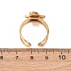 304 Stainless Steel with Enamel Cuff Rings for Women LS-RJEW-Z116-01G-05-3