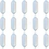 CHGCRAFT Faceted Bullet Opalite Double Terminated Pointed Beads G-CA0001-57-1