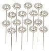 16Pcs Alloy Crystal Rhinestone Head Pins FIND-SP0004-63S-1