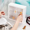 2-Tier Transparent Plastic Wall-Mounted Action Figures Display cases ODIS-WH0020-89-3