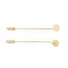 Brass Lapel Pin Base Settings KK-I693-02B-G-1