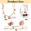2Pcs Alloy Enamel & Resin Bag Strap and Pendant Decorations HJEW-OC00343-2