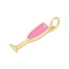 Brass Enamel Pendants KK-U062-02A-02-2