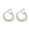 Brass Clip-on Earrings for Women Men KK-K371-26P-2