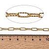 304 Stainless Steel Textured Paperclip Chains CHS-P029-01G-2
