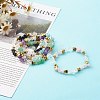 Natural Mixed Gemstone Chip Bead Stretch Bracelets BJEW-JB06332-2