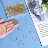 120Pcs 4 Styles Brass Linking KK-SP0002-15B-3