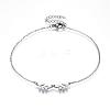 304 Stainless Steel Anklets AJEW-H008-01P-1