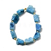 Electroplated Natural Druzy Agate Beads Strands G-R012-A02-03-2