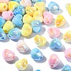 90Pcs 3 Colors UV Plating Opaque Rainbow Iridescent Acrylic Beads PACR-CJ0001-32-1