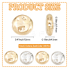 200Pcs 2 Colors CCB Plastic Beads CCB-PA0001-19-2