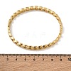 304 Stainless Steel Twisted Chain Hinged Cuff Bangles SA-CBAB92B-11G-3
