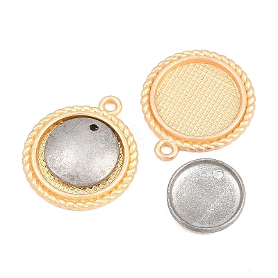 Alloy Pendant Cabochon Settings FIND-G112-02D-1