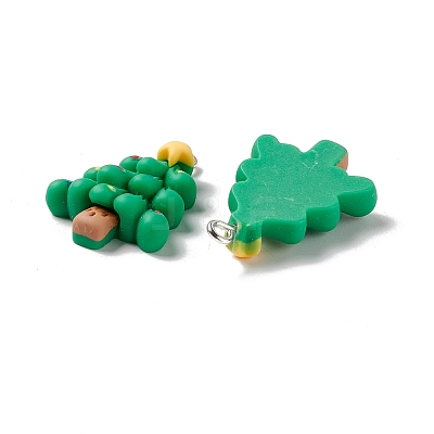 Christmas Theme Opaque Resin Pendants FIND-E025-15-1