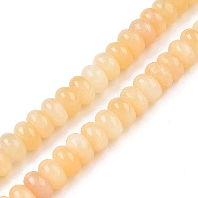 Natural Yellow Jade Beads Strands G-T138-74A-1