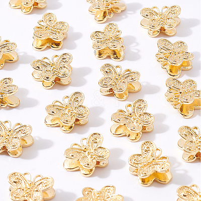 Brass Beads KK-BC0006-57G-1