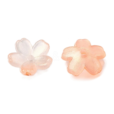 Acrylic Bead Caps OACR-I024-01G-1