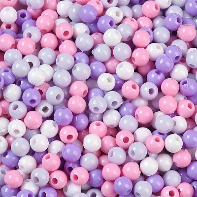 Opaque Acrylic Beads X1-OACR-H118-07B-03-1