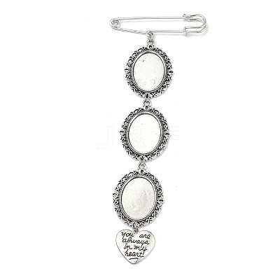 Iron Brooch Findings JEWB-PH01243-1