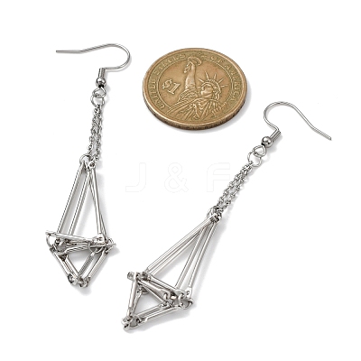 Brass Earring Hooks with Tray EJEW-JE05582-02-1