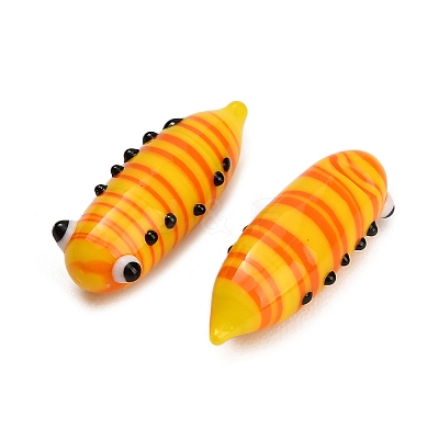 Handmade Lampwork Worm Figurines LA-CBA77D3-01E-1