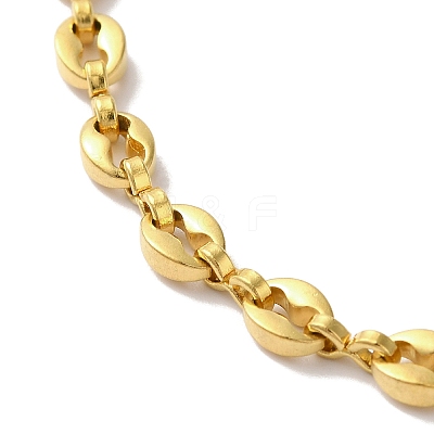 Ion Plating(IP) 304 Stainless Steel Coffee Bean Chain Bracelets for Women or Men X-BJEW-A019-01G-1