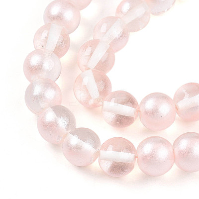 Baking Paint Transparent Glass Beads X1-DGLA-N011-10mm-03-1