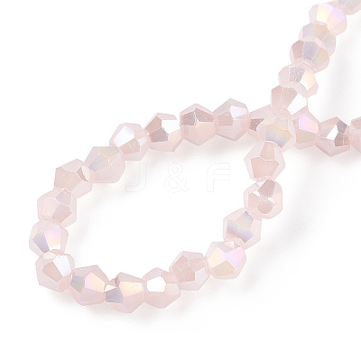 Imitation Jade Electroplate Glass Beads Strands EGLA-A039-J2mm-B07-1