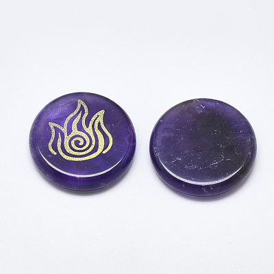 Natural Amethyst Cabochons G-T122-37B-1