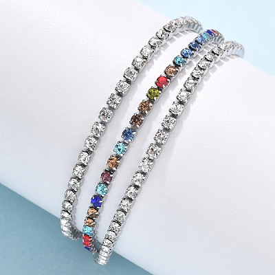 304 Stainless Steel Multi-strand Bracelets BJEW-C103-05P-1