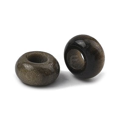 Natural Golden Sheen Obsidian European Beads GG-CBA02C4-06C-1