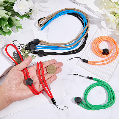 6Pcs 6 Colors Polyester Mobile Straps HJEW-GF0001-69-1